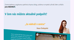 Desktop Screenshot of podporte.nesehnuti.cz